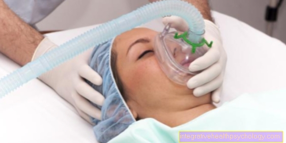 Anesthesia despite or with a cold