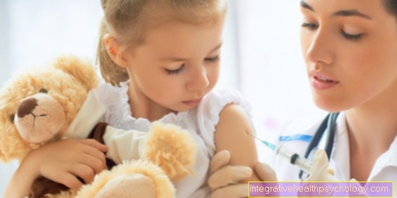 The vaccination against chickenpox