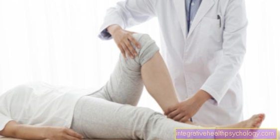 Duration of bursitis on the knee